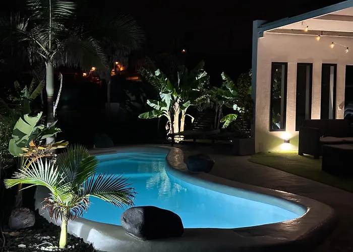 別荘 Tagoro Sunset View & Heated Pool Tenerife サンタクルスデテネリフェ